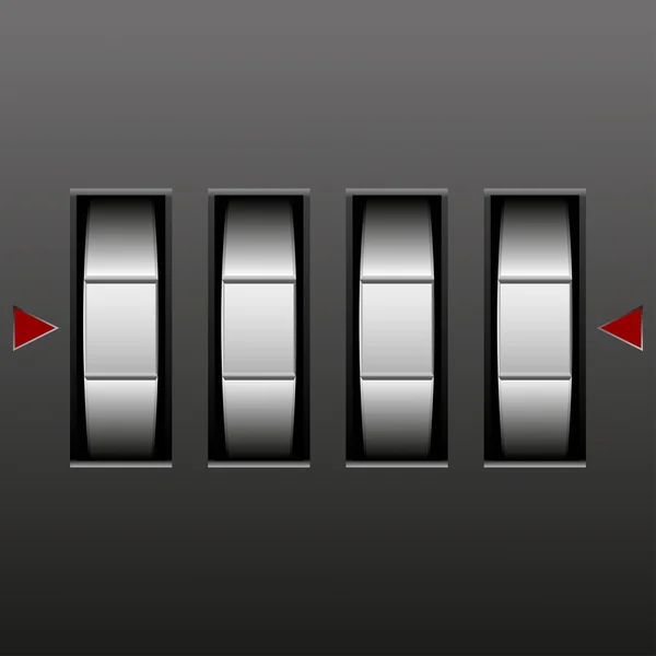 Numero serratura a combinazione — Vettoriale Stock
