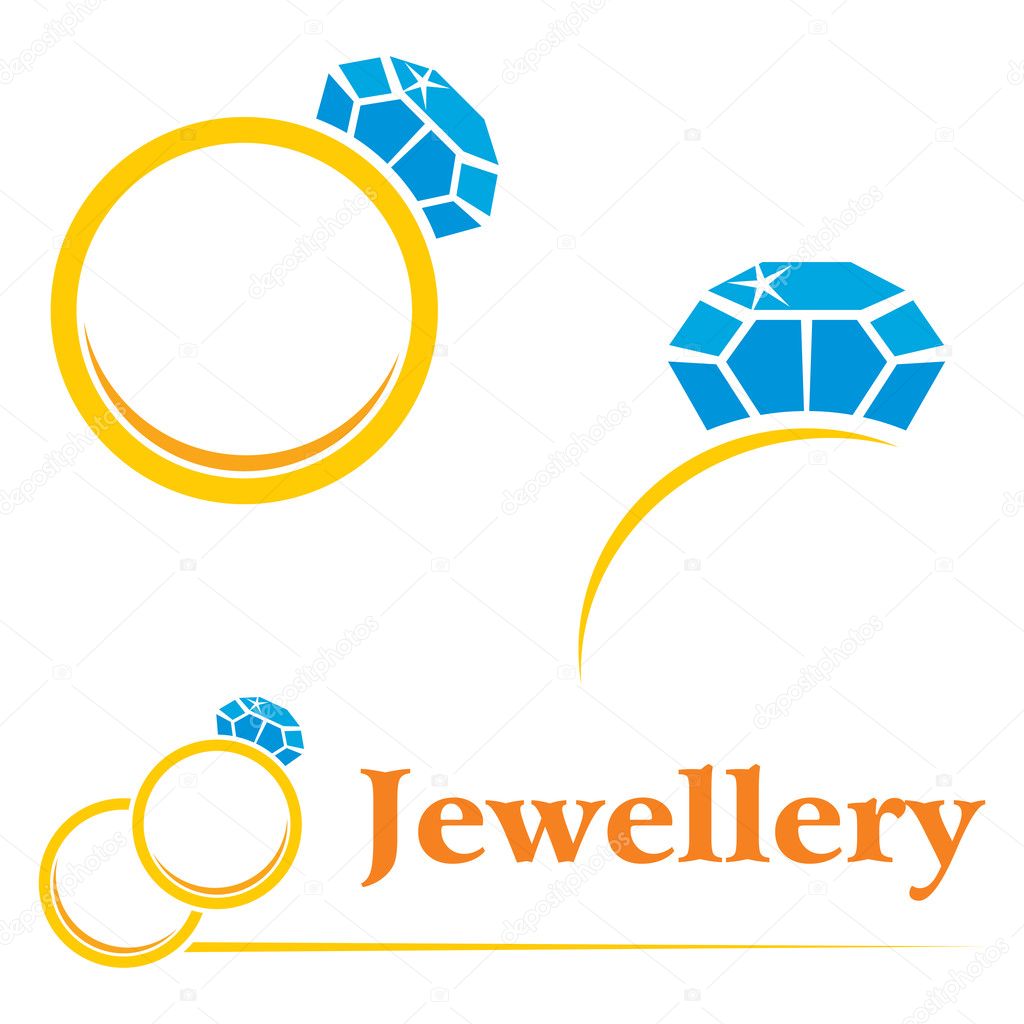 Set of concepts symbols for expensive jewellery