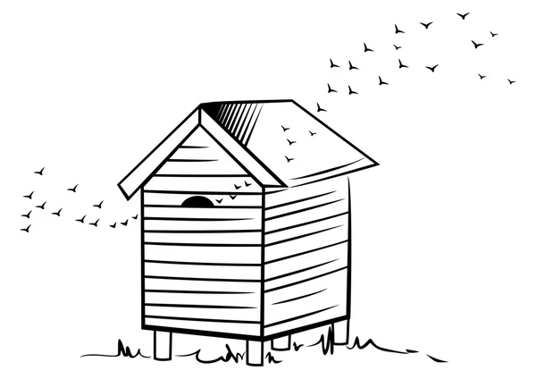 蜜蜂蜂巢 — 图库矢量图片
