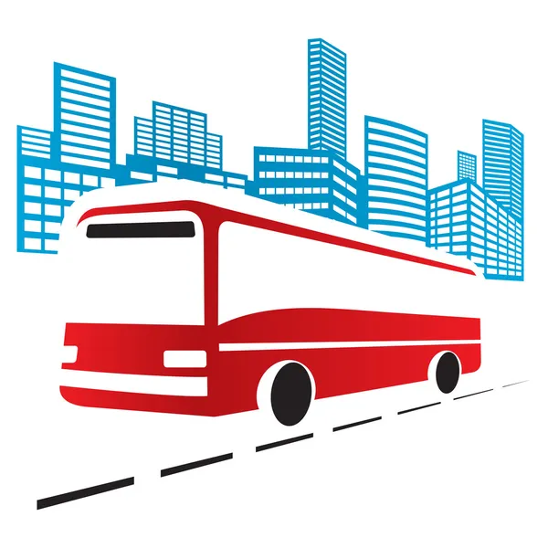 Şehir otobüsü — Stok Vektör