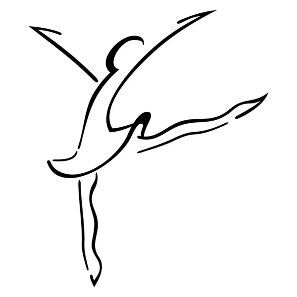 Symbole danse — Image vectorielle