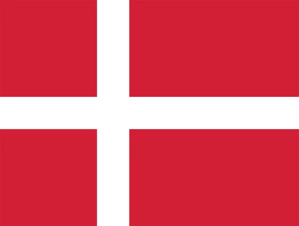 Danimarka bayrağı — Stok Vektör
