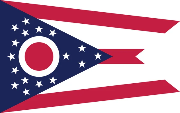 Bandera de Ohio — Vector de stock