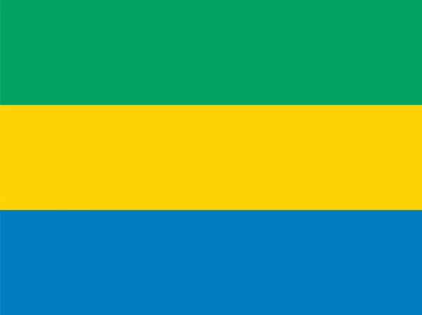 Gabon bayrağı — Stok Vektör