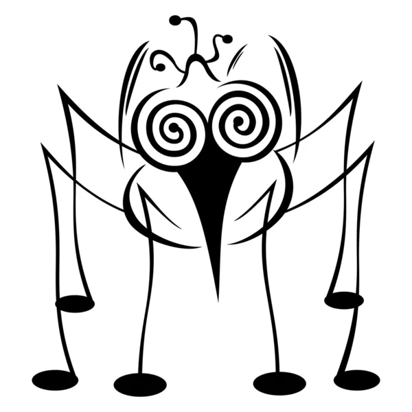 Божевільний комарів — стоковий вектор
