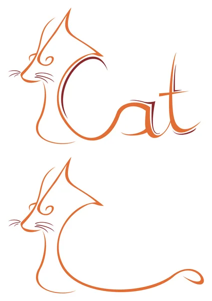 Katt symbol — Stock vektor