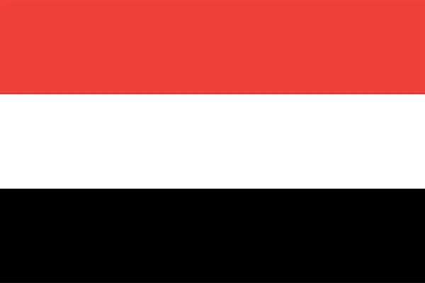 イエメンの旗 — ストックベクタ