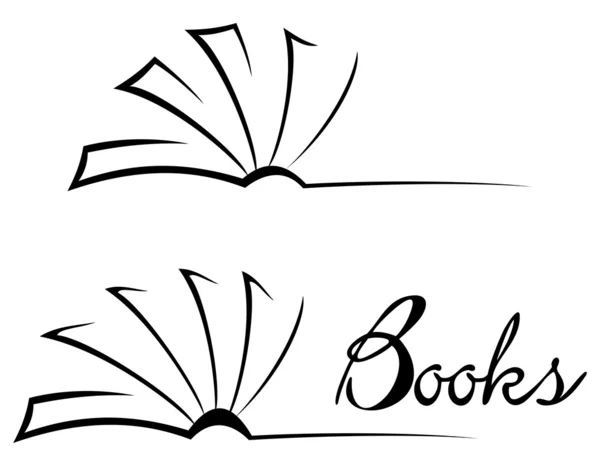 Boek symbool — Stockvector