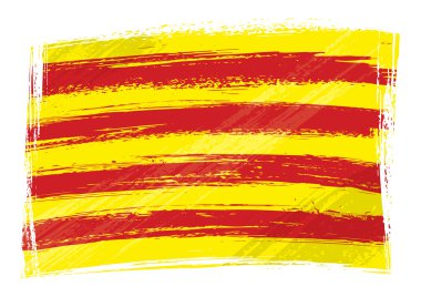 Grunge catalonia bayrağı