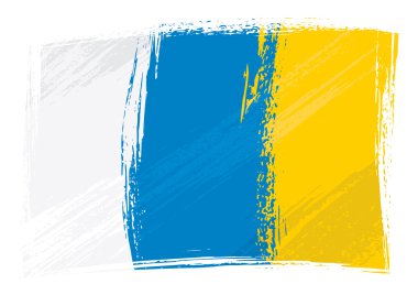 Grunge Kanarya Adaları bayrağı