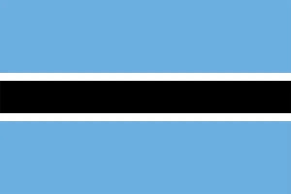 Bandera de Botswana — Archivo Imágenes Vectoriales