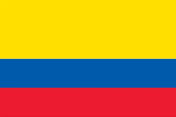 Colombie Drapeau — Image vectorielle