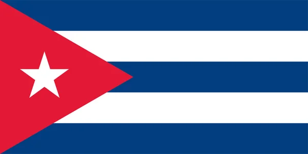 Kubanische Flagge — Stockvektor