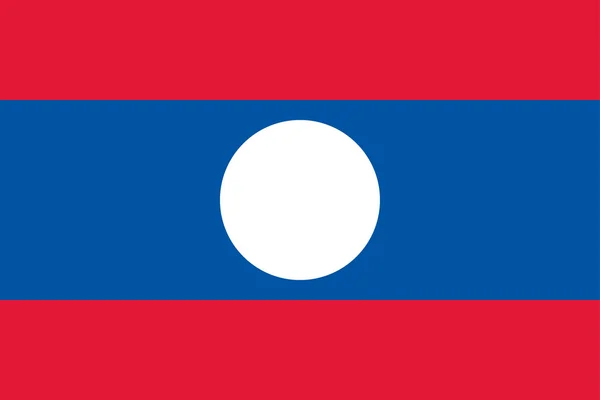 Flaga Laosu — Wektor stockowy
