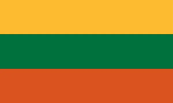 Litva vlajka — Stockový vektor