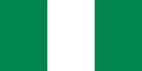 Nigeria-Flagge — Stockvektor