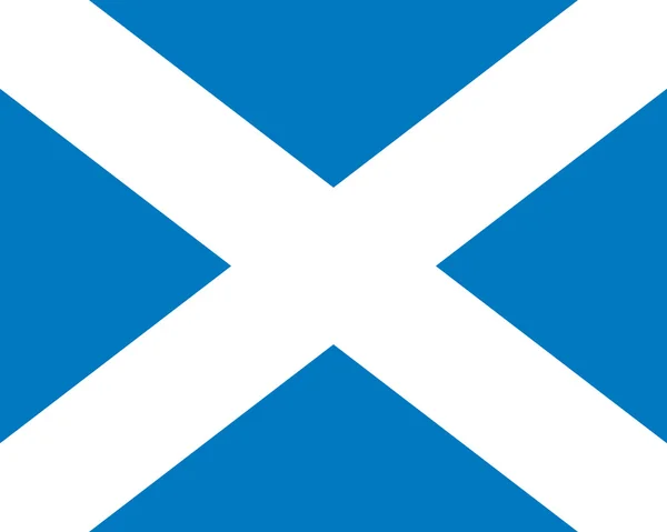 Bandera de Escocia — Vector de stock