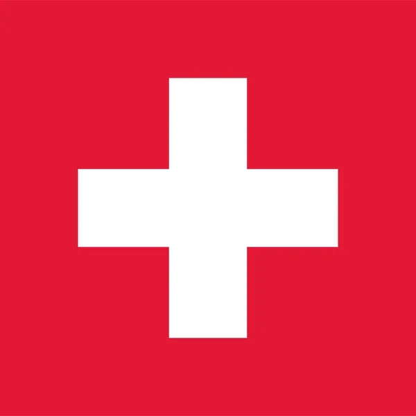 Schweiz flagga — Stock vektor