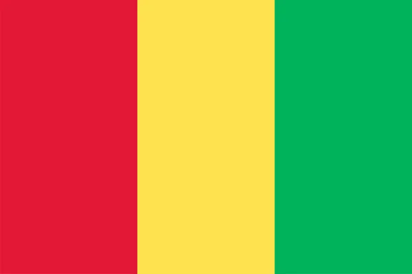 Guinea-Flagge — Stockvektor