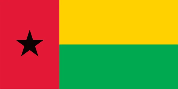 Guinée-Bissau Drapeau — Image vectorielle