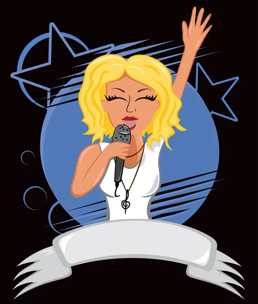 Karaoke poszter — Stock Vector