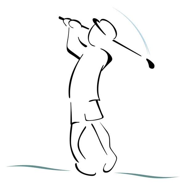 Symbole de golf — Image vectorielle