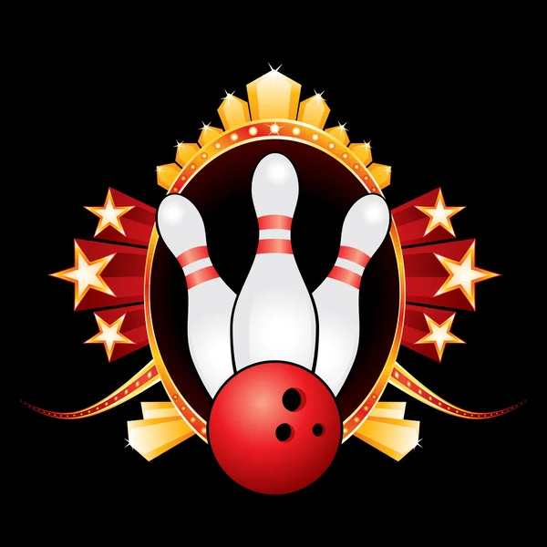 Conception de bowling — Image vectorielle