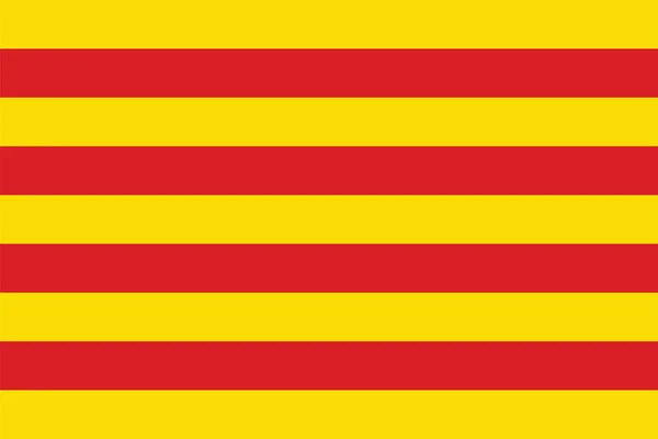 Catalonia flagga — Stock vektor