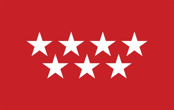 マドリードの旗の社会 — ストックベクタ