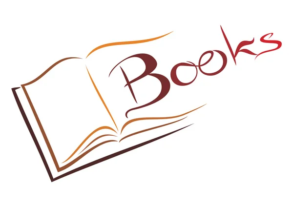 Boek symbool — Stockvector