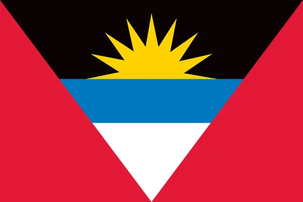 安提瓜和巴布达国旗 — 图库矢量图片