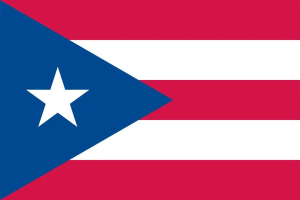 Puerto Rico flag — Stock Vector