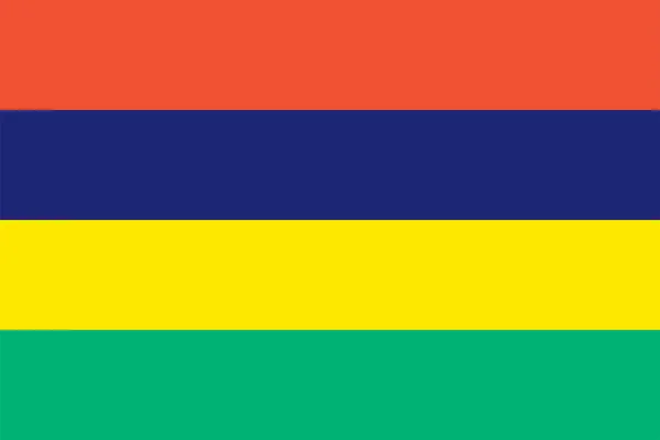 Mauritius Flagg – stockvektor