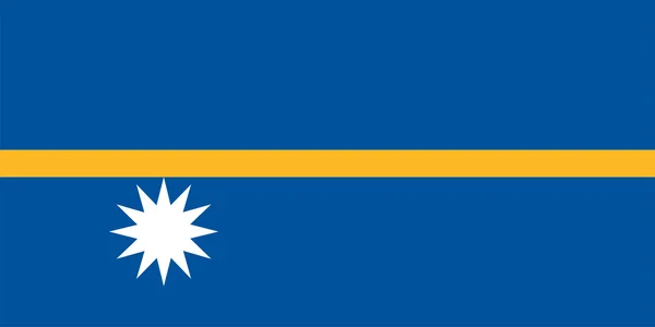 Drapeau de Nauru — Image vectorielle