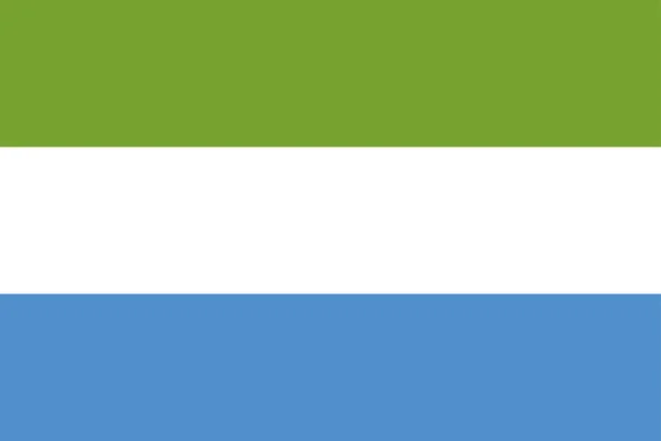 Flaga Sierra leone — Wektor stockowy