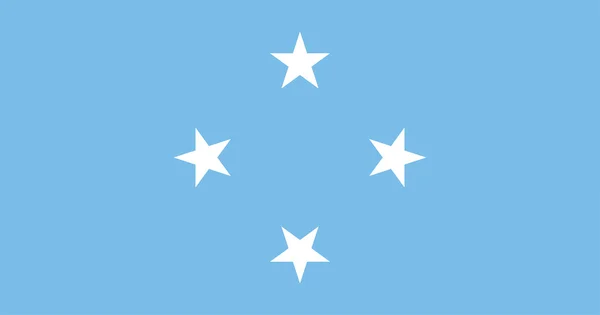 Vlag van Micronesia — Stockvector