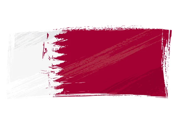 Grunge Qatar Bandeira —  Vetores de Stock