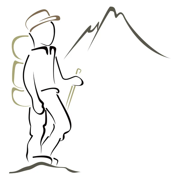 Symbole d'alpinisme — Image vectorielle