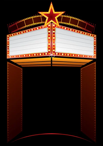 á ˆ Movie marquee stock cliparts, Royalty Free blank marquee sign vectors