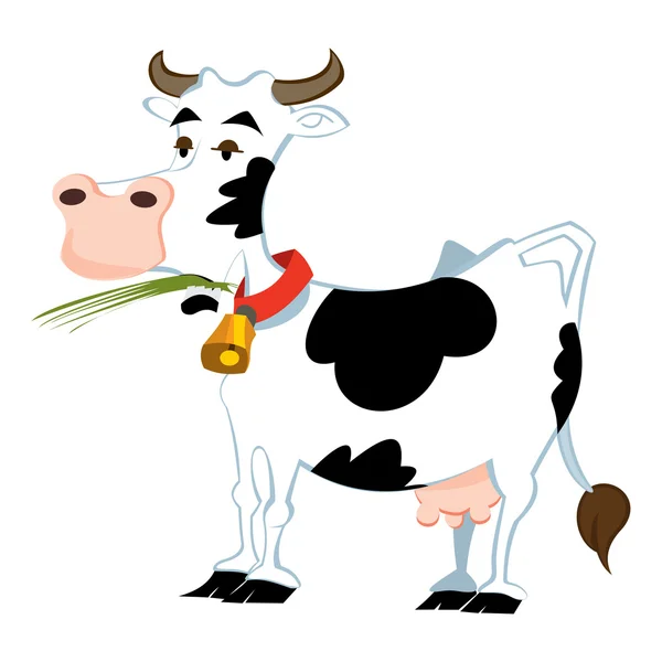 Vaca adorable — Vector de stock
