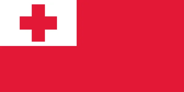 Drapeau des Tonga — Image vectorielle