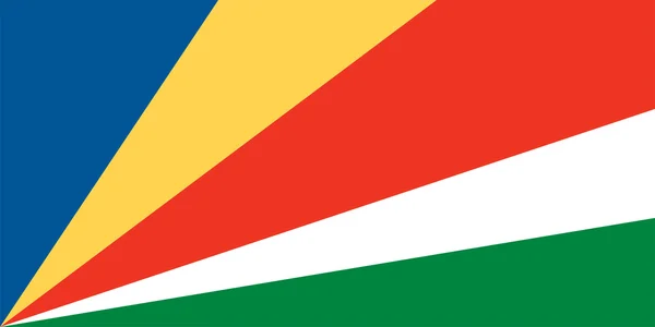 Drapeau des Seychelles — Image vectorielle