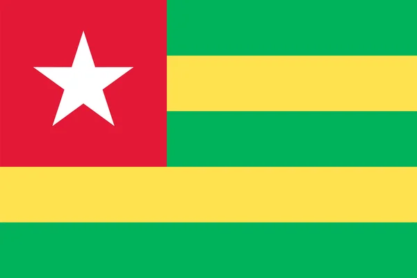 Bandeira do Togo — Vetor de Stock