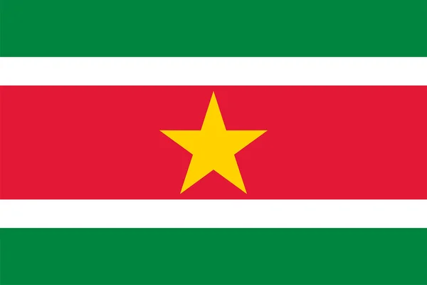 Suriname Drapeau — Image vectorielle