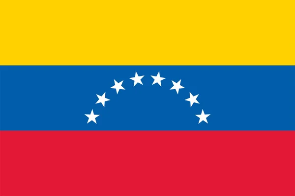 Bandeira da Venezuela — Vetor de Stock