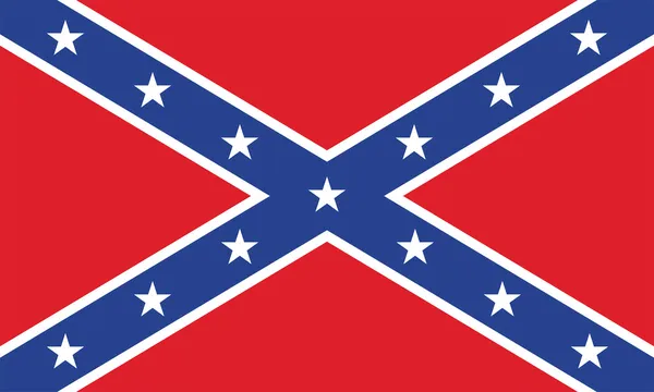 Vlajka konfederace — Stockový vektor