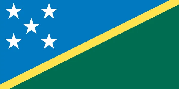 Solomon Islands flag — Stock Vector