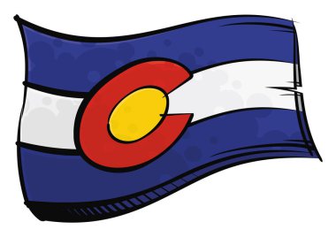 Colorado eyaleti bayrağı grafiti boyasıyla yaratıldı
