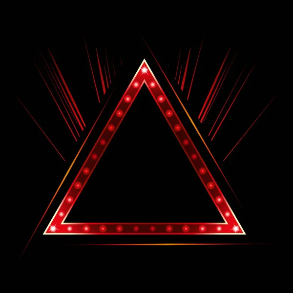 Marco Triangular Creado Estilo Entretenido — Vector de stock