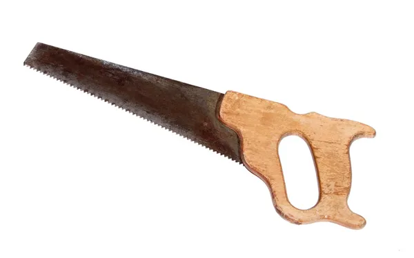 Old wood saw — Stock Photo, Image